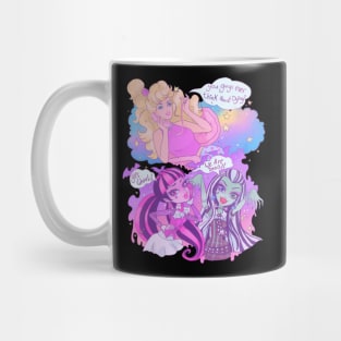 Barbie meets monster high Mug